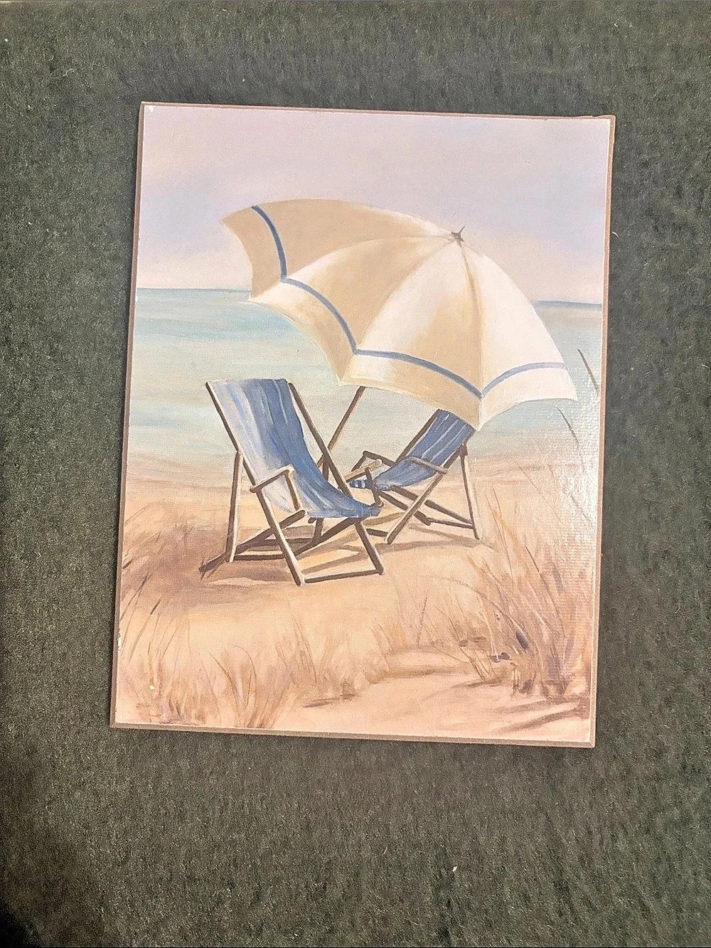 Framed Beach Umbrella Wall Art Set
